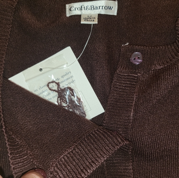 Croft & barrow long sleeve button up cardigan - Picture 6 of 9